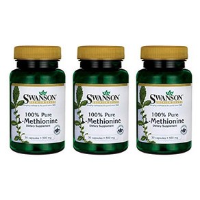 Swanson Amino Acid 100% Pue L-Methionine 500 Milligams 30 Swanson 아미노산 100% 순수 L-메티오닌 500밀리그램 30캡, 30정, 1개