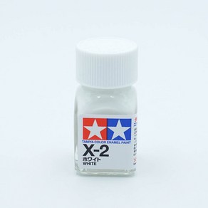 타미야 X2 화이트 유광 10ml 에나멜도료 TAMIYA, 2개