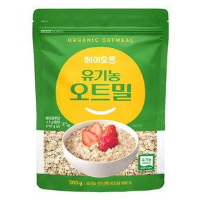 헤이오트 캐나다 유기농 오트밀 500g [원산지:캐나다], 1개