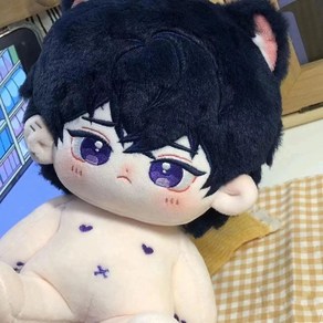 남자 솜깅이 20CM 아이돌인형 무속성 솜인형옷세트, 뼈대없음 20CM, 인형(옷 없음), 1개