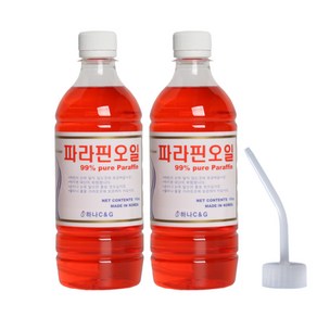 파라핀오일 오일램프용 캠핑랜턴용 500ml 2개입, 투명500ml X 2개, 2개