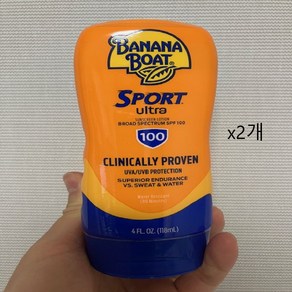 내일도착보장 바나나 보트 울트라스포츠 썬크림 SPF 100 118ml 2개 1set, 오렌지