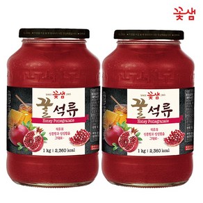 꽃샘 꿀석류차 1kg x 2개