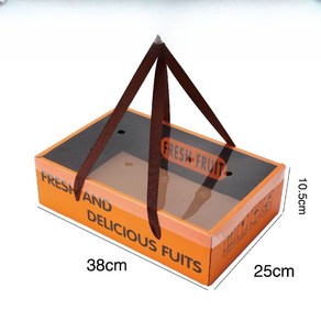 과일박스 10개 포장박스 포도 사과 배 귤 명절 선물, A. 투명뚜껑 선물상자