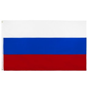 러시아 국기 ussia flag 150x90 90x60 중대형 사이즈 유럽국기 나라별국기 인테리어용, 150x90cm, 1개, 혼합색상