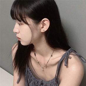 [안도제작] vintage bid necklace