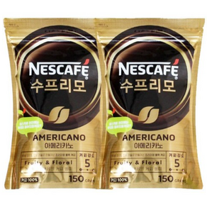 네스카페 수프리모 아메리카노 원두커피믹스 150g, 2개