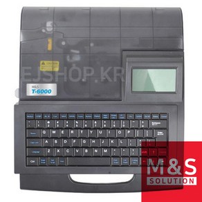 M&S SOLUTION M&S T-6000 튜브넘버링기 튜터치 리본 라벨 프린터, 1개