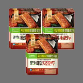 풀무원 정선 5일장 메밀지짐만두, 400g, 6개