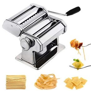 스테인레스 스틸 누들 파스타 메이커 라자냐 스파게티 tagliatelle avioli dumpling make machine with two cutte, 국수 메이커, 블레이드 2개