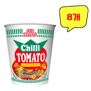 컵누들 칠리 토마토 70g, 8개