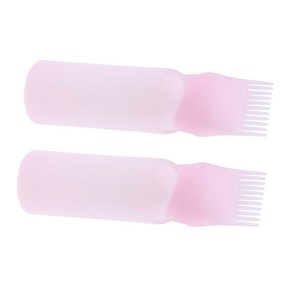 QDY 2x Hair Dye Applicator Dispensing Comb Salon Coloring Bottle Brush 60ml