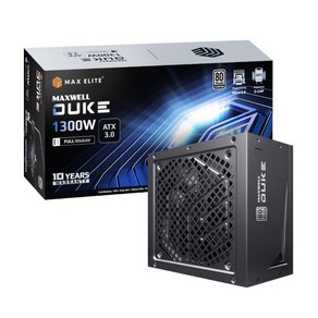 맥스엘리트 MAXWELL DUKE 1300W 80PLUS PLATINUM 풀모듈러 ATX 3.0, 선택없음