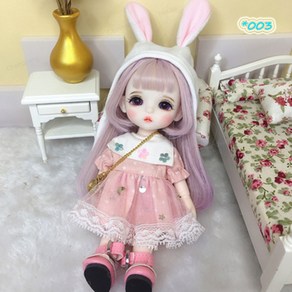 구체관절인형 16cm 풀세트 포켓사이즈 3D 안구 구관인형 QHT, 003, 1개