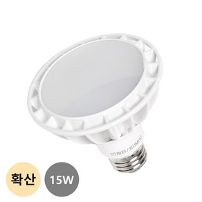 번개표 LED 파30 15W 확산형 주백색(아이보리색빛), 주백색, 4개