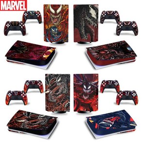 Venom Canage PS5 디스크 에디션 스킨 스티커 데칼 5 콘솔 2 컨트롤러, 22 TN-PS5Disk-2522, 1개