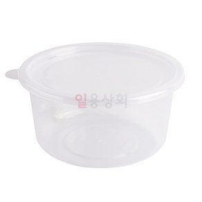 [ILYONG] 미니 탕용기 BW 158파이 중 950ml 300세트 PP 투명, 300개, 1세트