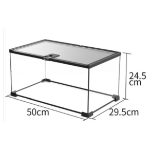 DJ 테라리움장 50*30*25 / 파충류사육장 / 도마뱀사육장 / 거북이사육장 / 뱀사육장 / 개구리사육장, 50×30×25, 1개
