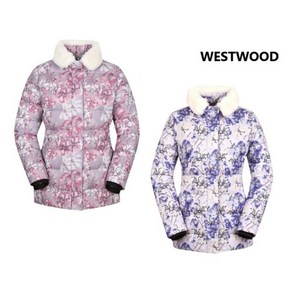 웨스트우드 WESTWOOD 우아한 꽃 프린트를 적용한 베이직한 핏의 다운 패딩 자켓 WM4WCDM110