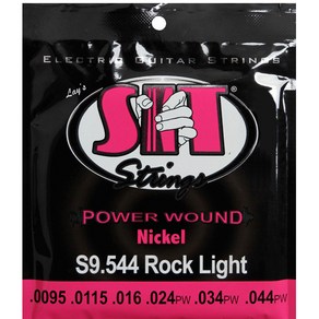 SIT Powe Wound S9 544 니켈 일렉기타줄 Rock Light 0095-044, 1개