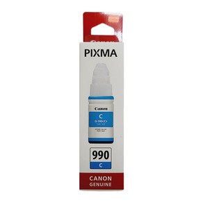 캐논 잉크 GI990 정품 PIXMA G1900 G2900 G3900 G4900, 캐논 GI-990C 정품 - 파랑, 1개