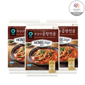 청정원 호밍스 부산식 곱창전골 760gX3, 3개, 760g