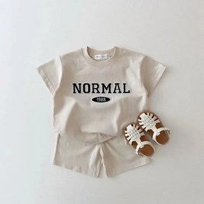 데일리베베 아동공용 여름 NORMAL 티셔츠 상하의 세트