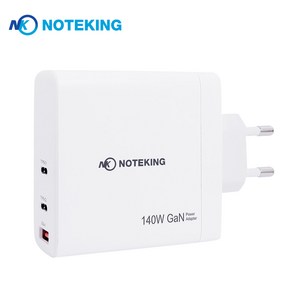 노트킹 3포트 멀티 어댑터 140W USB C타입 GAN PD 충전기 NK-140GAN3, NK-140GAN3+240WCtoC2M, 1개