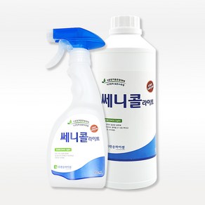 (주)한손하이젠 쎄니콜 기획상품(분무형 450ml+리필용 1L) 살균소독제 인체무해 발효알콜, 1개