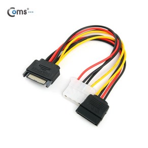 Coms SATA 전원 케이블(SATA15P/IDE＋SATA) ITA346, 1개