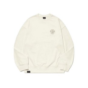 국내매장상품 GROOVE RHYME 그루브라임 맨투맨 CIRCLE EMB LOGO SWEATSHIRT (IVORY)[LRSSCTM706M] 326263