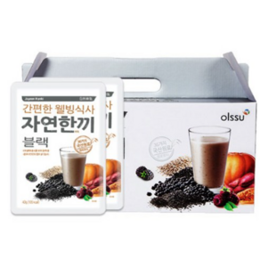 자연한끼 간편한 웰빙식사 선식가루 블랙, 1.2kg, 1개