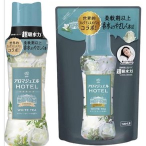 레노아 아로마쥬얼 섬유유연제 5성급 호텔 화이트티향 (유메후와) 바디 420ml + 리필 365ml