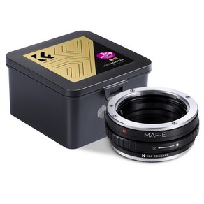 KnF AF-E 렌즈 어댑터 미놀타 A 렌즈 - 소니 E 바디 (뒤캡옵션) Minolta A Lens to Sony E adapte (E cap option), AF-NEX 어댑터, 1개