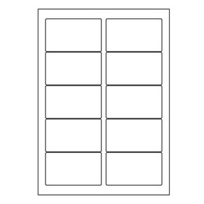 오피스라벨 A4 라벨지 10칸(2x5) 100매 흰색 분류표기용라벨 물류관리용라벨 스티커라벨 폼텍 규격 라벨용지 라벨지