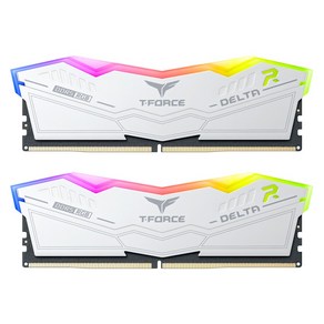 TeamGoup T-Foce DDR5-6000 CL38 DELTA RGB 화이트 패키지 (64GB(32Gx2)), 2개