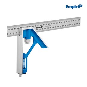 엠파이어 30CM TRUE BLUE 콤비네이션 스퀘어 E250M 목공 이동식 스퀘어 수평자 직각자 각도자 측정