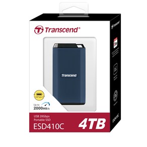 트랜센드 ESD410C Gen2x2 외장 SSD (4TB) 파인인포 (아이폰 PoRes 4K/60fps 완벽지원)