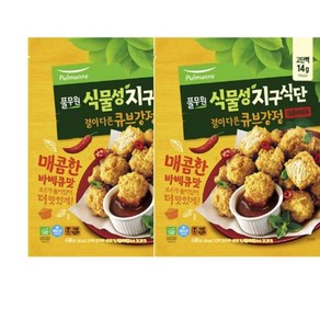풀무원 [식물성지구식단]결이 다른 큐브강정 매콤바베큐 430g 2개