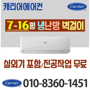 캐리어 벽걸이 냉난방 냉온풍기 인버터 에어컨 7평 9평 11평 13평 16평 가정용 업소용[ 실외기포함], 14평형 3/5등급 DARQ-0141CAWSD