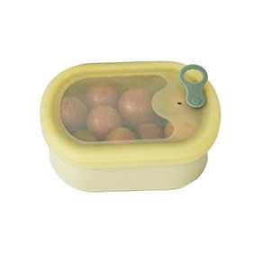 국산 실리콘 반투명 밥팩 냉동밥 용기 스팀홀, 라임, 350ml, 1개