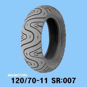 SHINKO 신흥타이어 신코타이어 국산타이어 11인치VESPA 베스파 LX125 120X70-11 120 70 11 타이어 120/70-11 T/L SR007, 1개