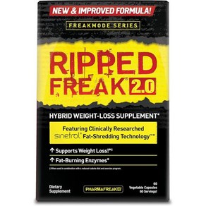 Phamafeak RIPPED FREAK 2.0 - Hybid Weight-Loss Supplement - USA - 60ct, 1개