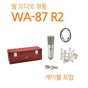 오늘출발 [뉴사운드] 웜오디오 WARM AUDIO + 마이크 케이블 포함/ 콘덴서 마이크 WA-87 R2, 색상: 니켈