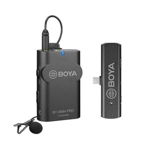 보야 BOYA BY-WM4 Po-K5 씨타입 타입씨 무선 마이크 세트 USB Type-C 2.4 GHz Wieless