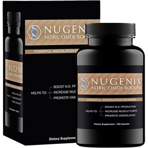 Nugenix 산화질소 부스터 보충제 - L-아르기닌 L-시트룰린 비트 추출물 소나무 껍질 추출물 - 혈관 확장제 - 100 캡슐, 1개, 100정