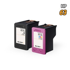 HP 63XL 호환 대용량 잉크, 1개, 2PAC (검정/컬러) 63XL