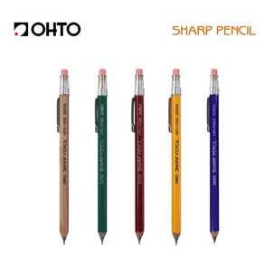 OHTO 오토 미니 우드샤프 APS-350ES 0.5mm 목재샤프, 그린 APS-350ES-GN