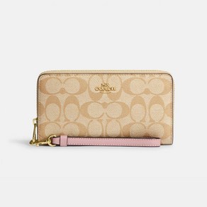 [미국직배송] 코치 롱지퍼 라운드 장지갑 Long Zip Aound Wallet Signatue Canvas