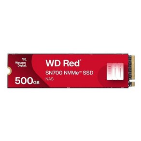 Westen Digital 4TB WD 레드 SN700 NVMe NAS 장치용 내부 솔리드 스테이트 드라이브 SSD - Gen3 PCIe M.2 2280 최대 3400MBs -, 없음, 1) 500GB